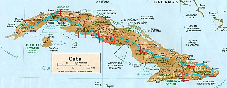 Carte de Cuba