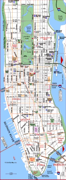 Carte de New York