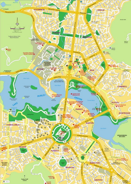 Carte de Canberra