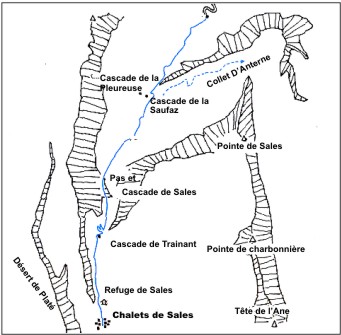 Carte Schématique de la randonnée